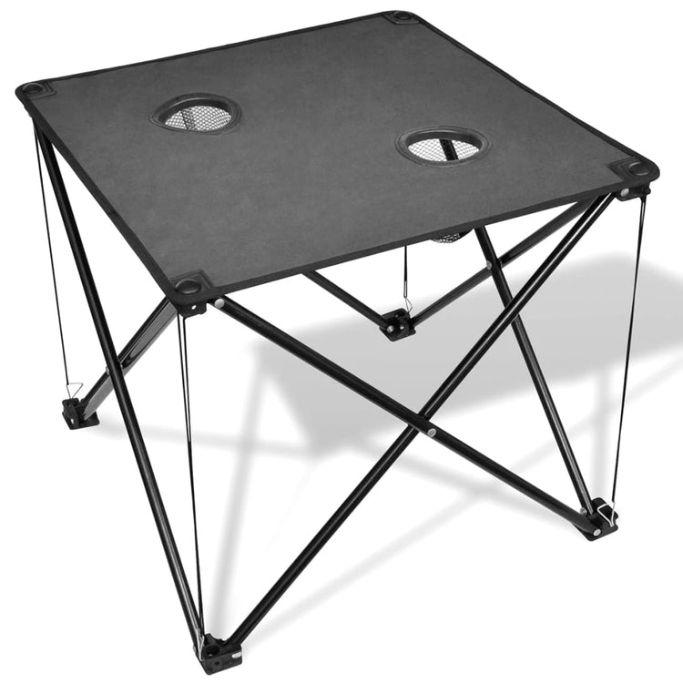 Table de camping vidaxl pliable (gris)