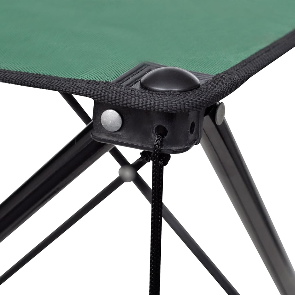 Table de camping vidaxl pliable (vert foncé)