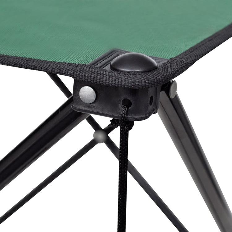 Table de camping vidaxl pliable (vert foncé)