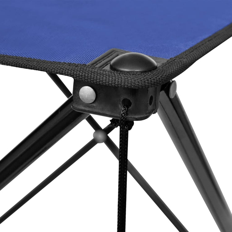Table de camping vidaxl pliable (bleu)