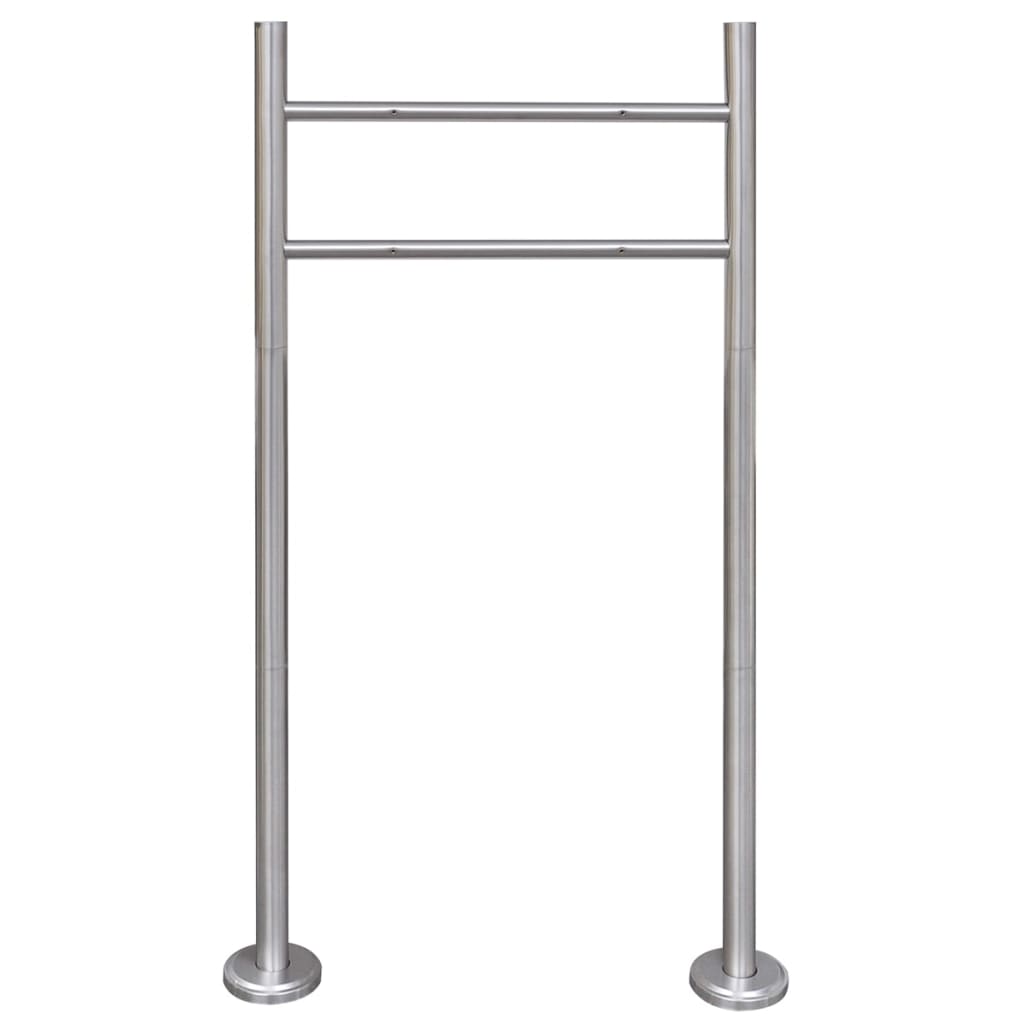 Vidaxl Letter Box Stand en acier inoxydable