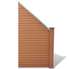 Panneau de clôture Vidaxl 105x (105-185) CM HKC Brown