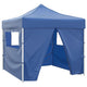 Tente pliante vidaxl avec 4 murs latéraux 3x3 m bleu