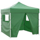 Tente pliante vidaxl avec 4 parois latérales 3x3 m vert