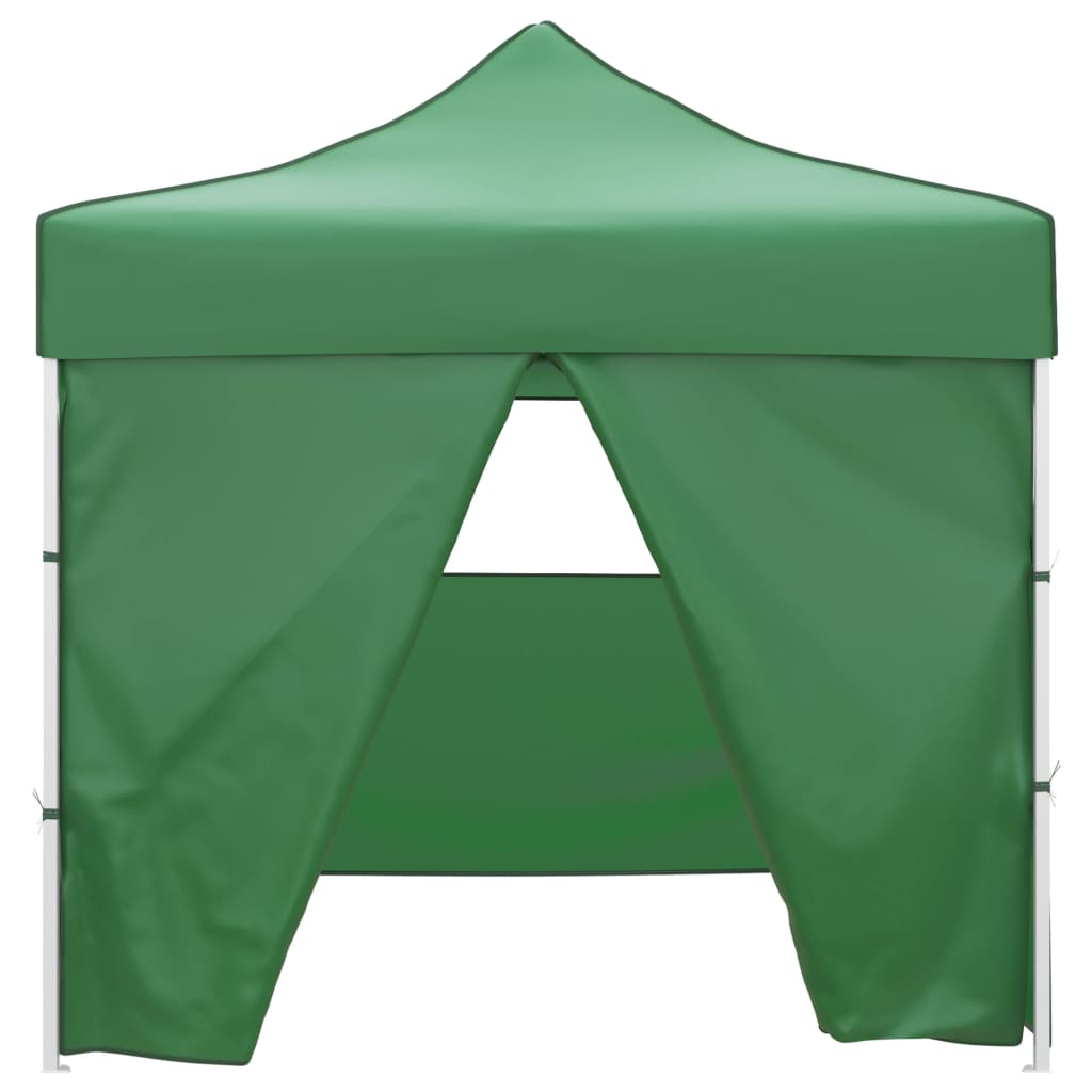Tente pliante vidaxl avec 4 parois latérales 3x3 m vert