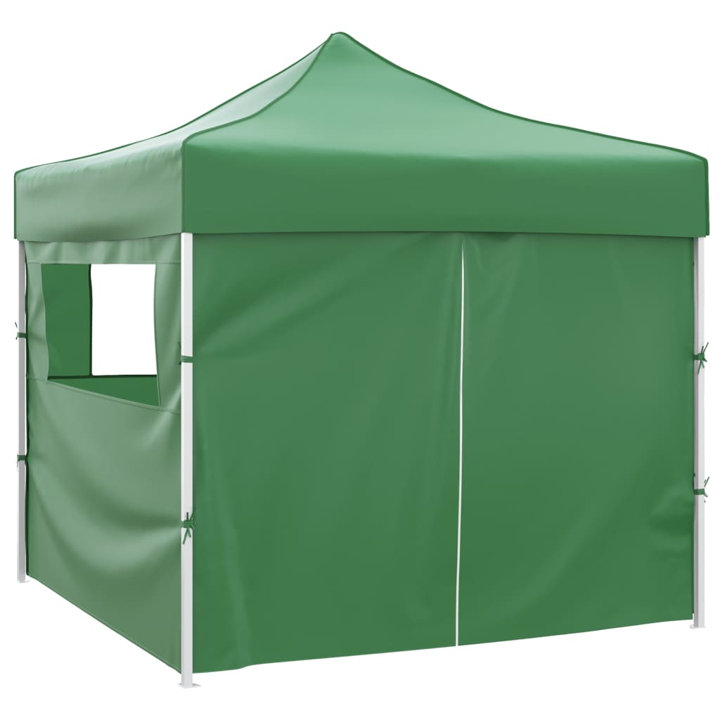 Tente pliante vidaxl avec 4 parois latérales 3x3 m vert