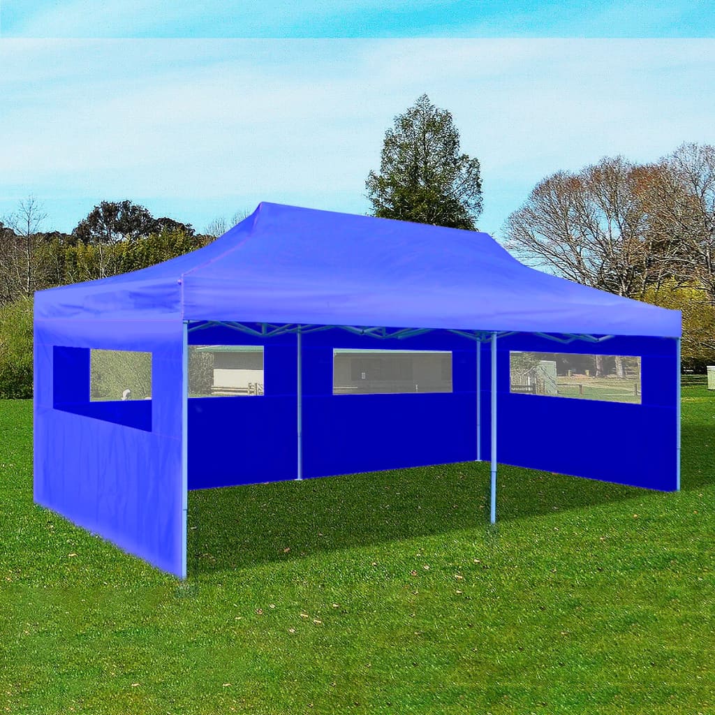 Vidaxl PartyTent pop-up pliable 3x6 m bleu