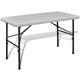 Table de pliage Vidaxl pour l'extérieur de 122 cm HDPE blanc