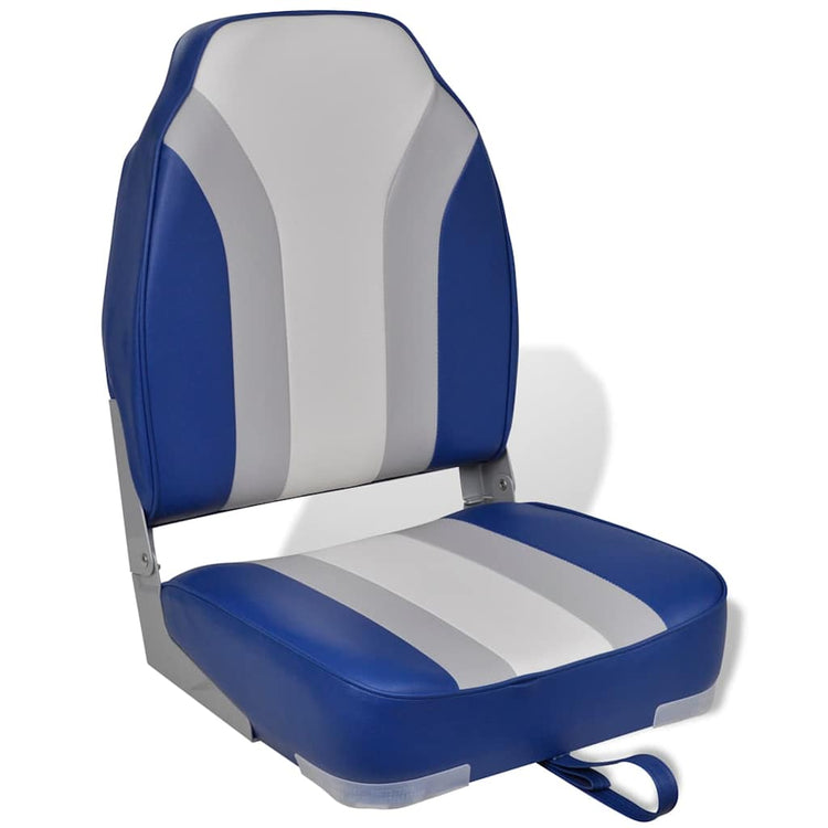 Chaise de bateau vidaxl pliable avec un dossier élevé