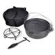 Vidaxl Braadpan 5.6 L, y compris les accessoires