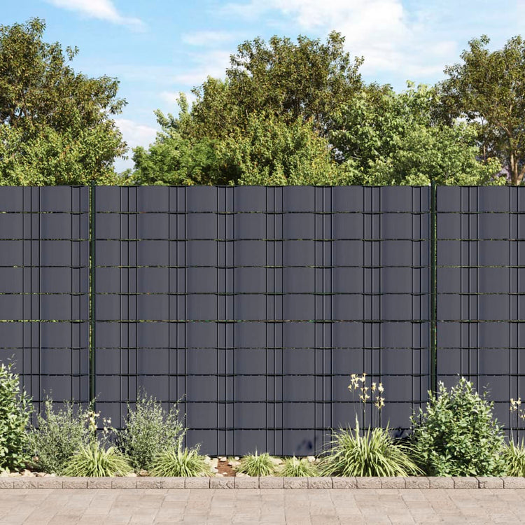 Écran de jardin vidaxl 70x0.19 M PVC Gris foncé