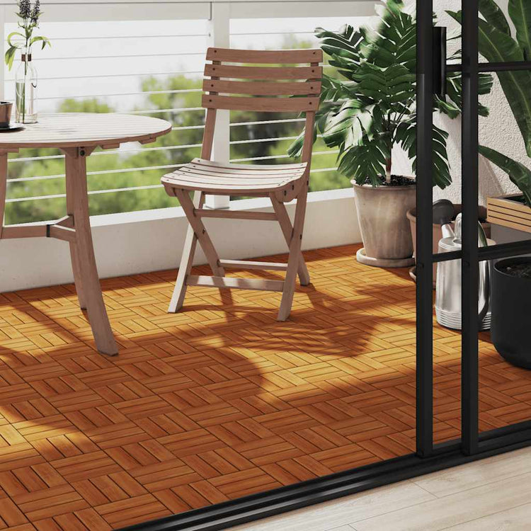 Vidaxl Terrace Tiles ACACIA Wood 30 x 30 cm (10 pièces)