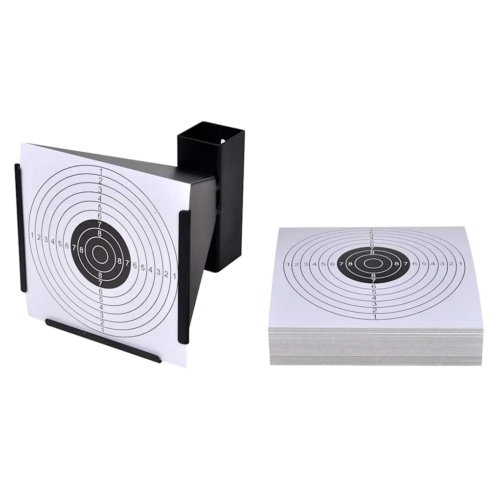 Entonnoir de placard de tir Vidaxl - en forme de 100 cibles en papier 14 cm