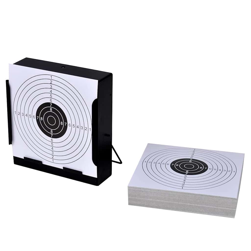 Carré de placard de prise de vue vidaxl avec 100 cibles en papier 14 cm