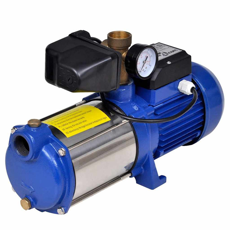 Pompe à jet vidaxl avec niveau d'eau 1300 W 5100 L U (bleu)