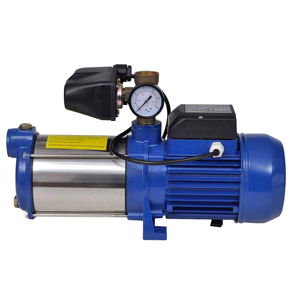 Pompe à jet vidaxl avec niveau d'eau 1300 W 5100 L U (bleu)