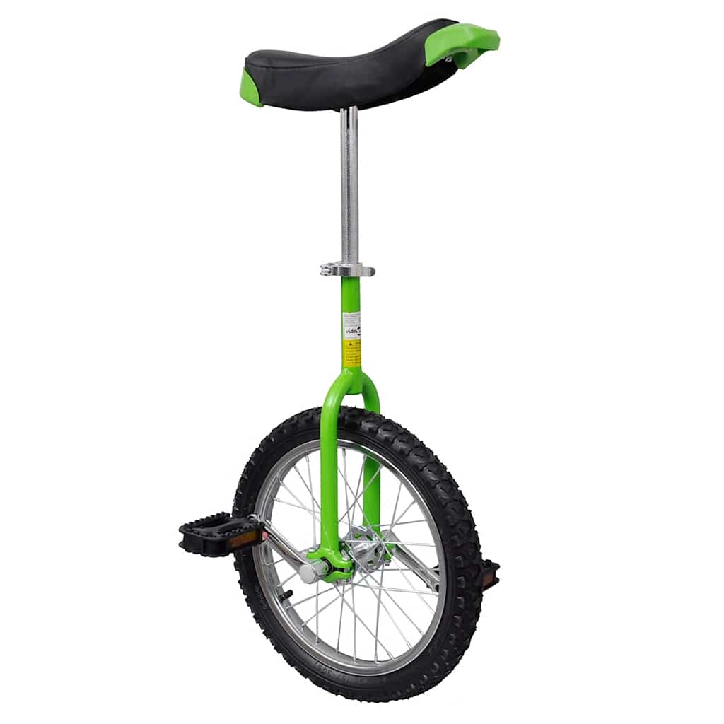Vidaxl Unicycle réglable (vert 16 pouces)