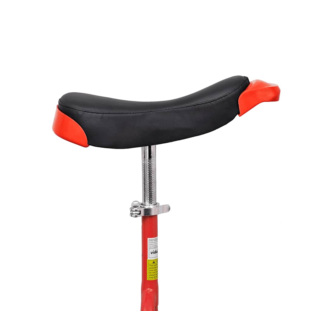 Vidaxl Unicycle réglable 20 pouces rouge