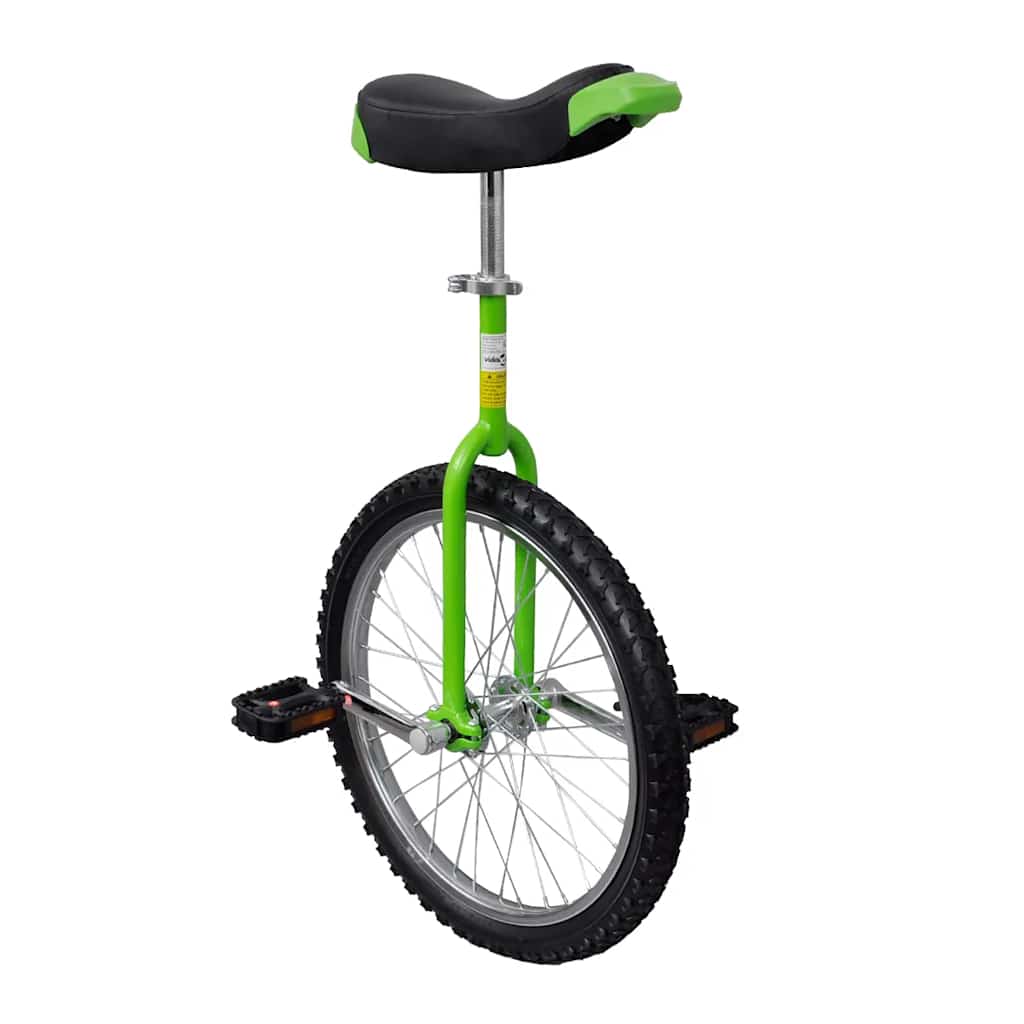 Vidaxl Unicycle réglable de 20 pouces vert