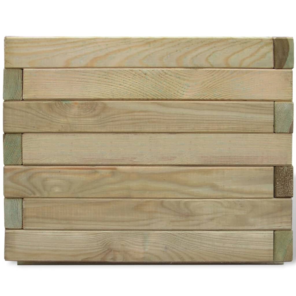 Boîte de planification Vidaxl Square 50x50x40 cm Bois