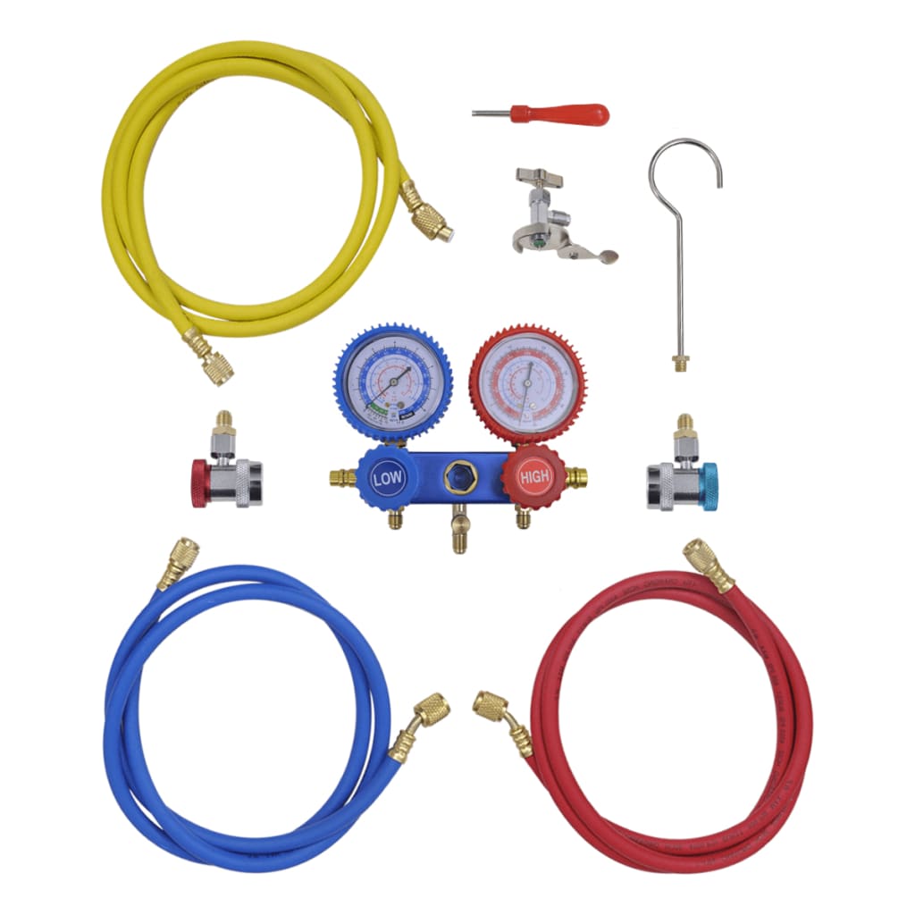 Vidaxl Manometer 2-Direction Ensemble de stockage dans le cas de stockage