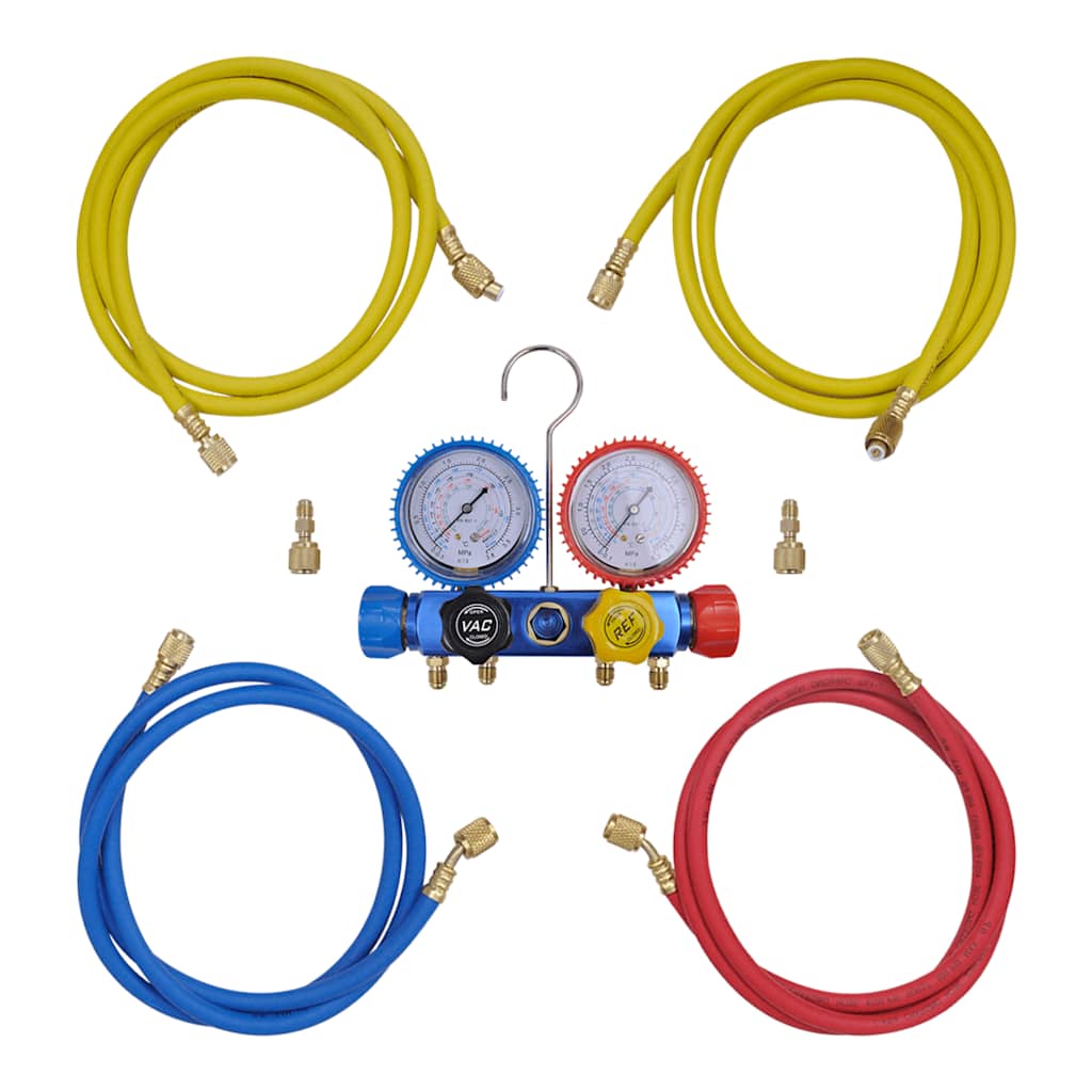 Vidaxl Manometer 4-Direction Ensemble de stockage