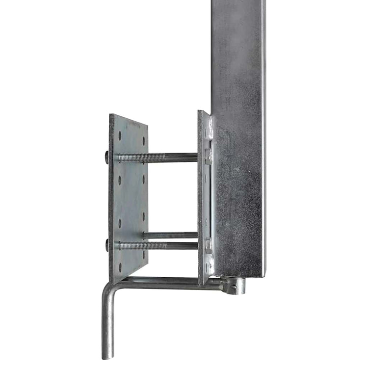 Support de cadre en acier Vidaxl pour la remorque de bateau 63-88 cm (ensemble de 2)