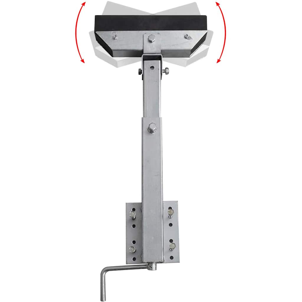 Support de cadre en acier Vidaxl pour la remorque de bateau 63-88 cm (ensemble de 2)