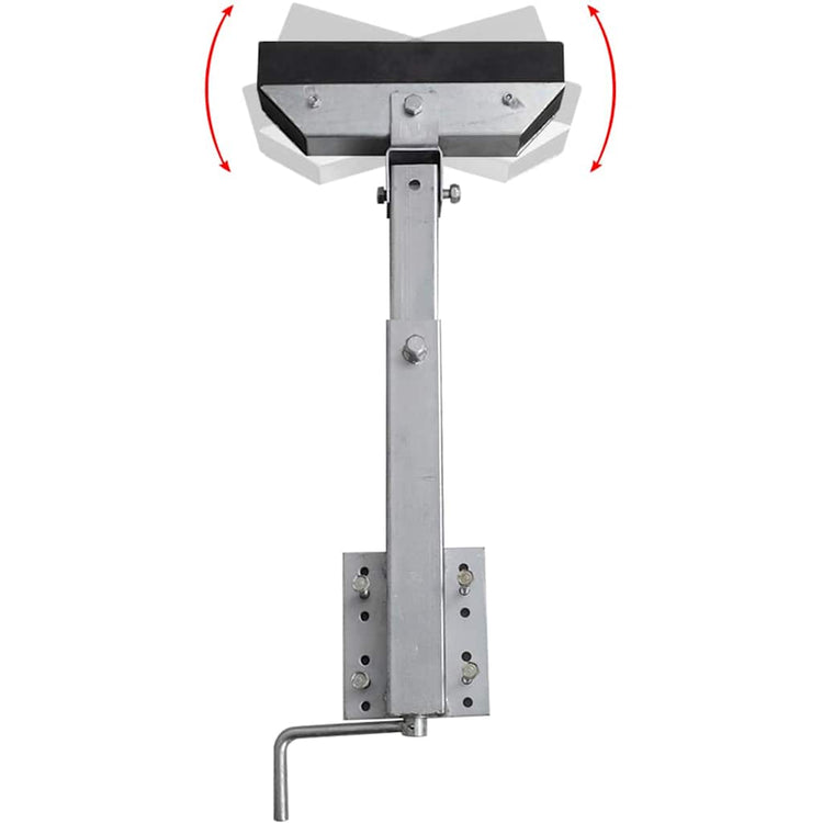 Support de cadre en acier Vidaxl pour la remorque de bateau 63-88 cm (ensemble de 2)