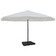 Parasol vidaxl avec de l'aluminium de base portable (blanc)