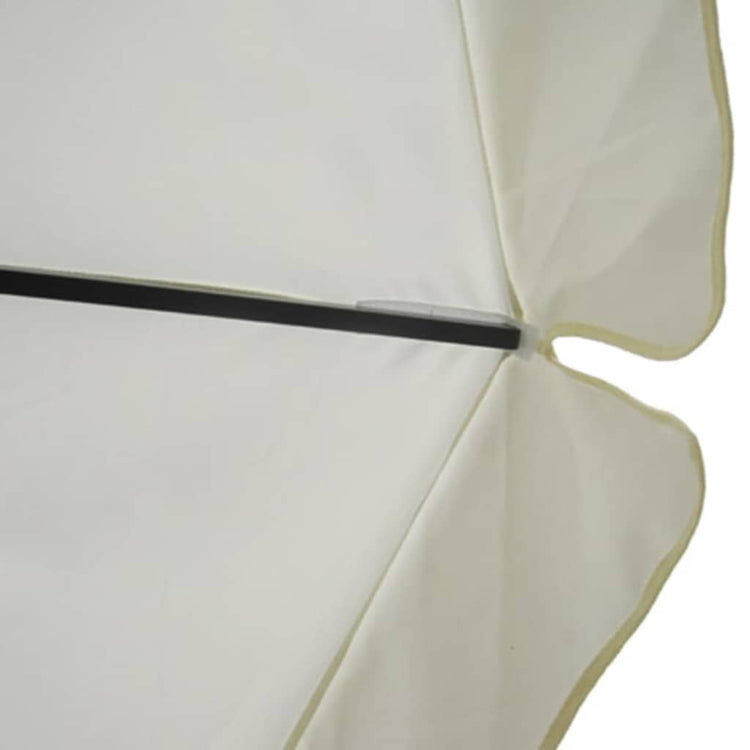 Parasol vidaxl avec de l'aluminium de base portable (blanc)