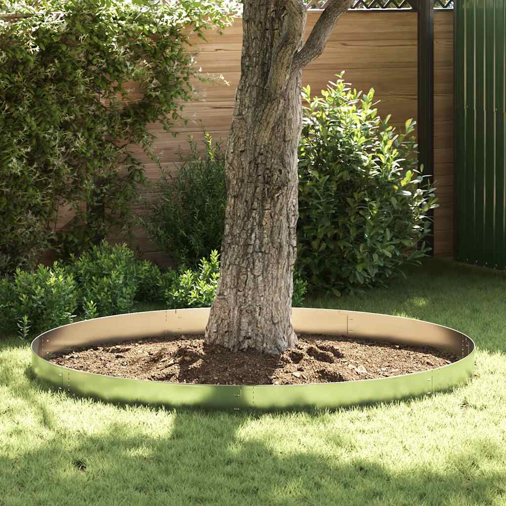 Vidaxl 15 st grassboard flexible 100x14 cm en acier galvanisé