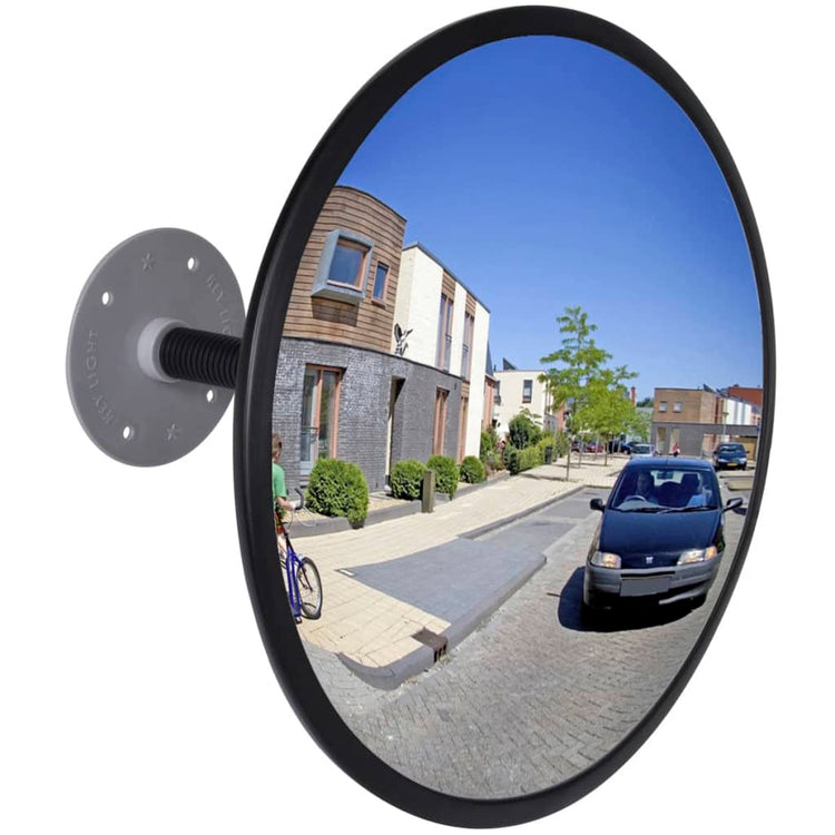 Miroir de trafic vidaxl pour 30 cm acrylique noir