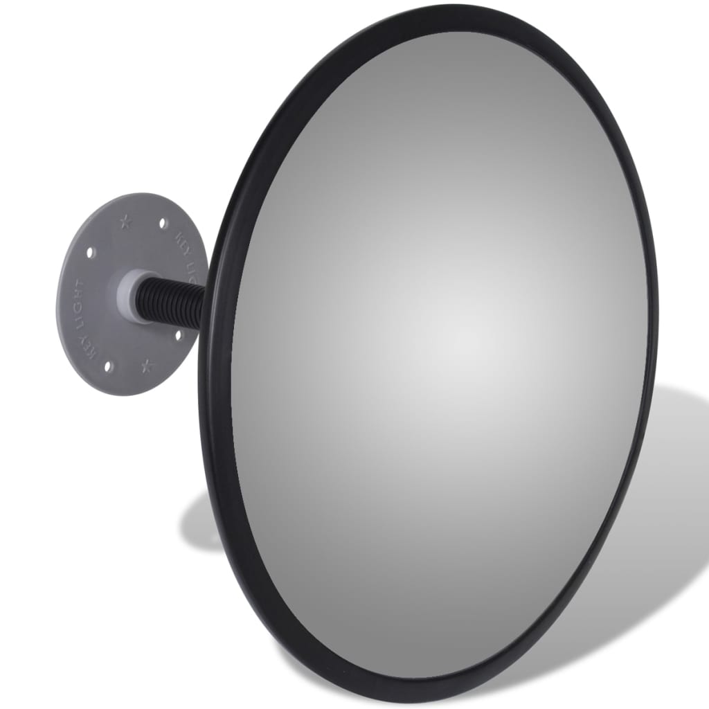 Miroir de trafic vidaxl pour 30 cm acrylique noir