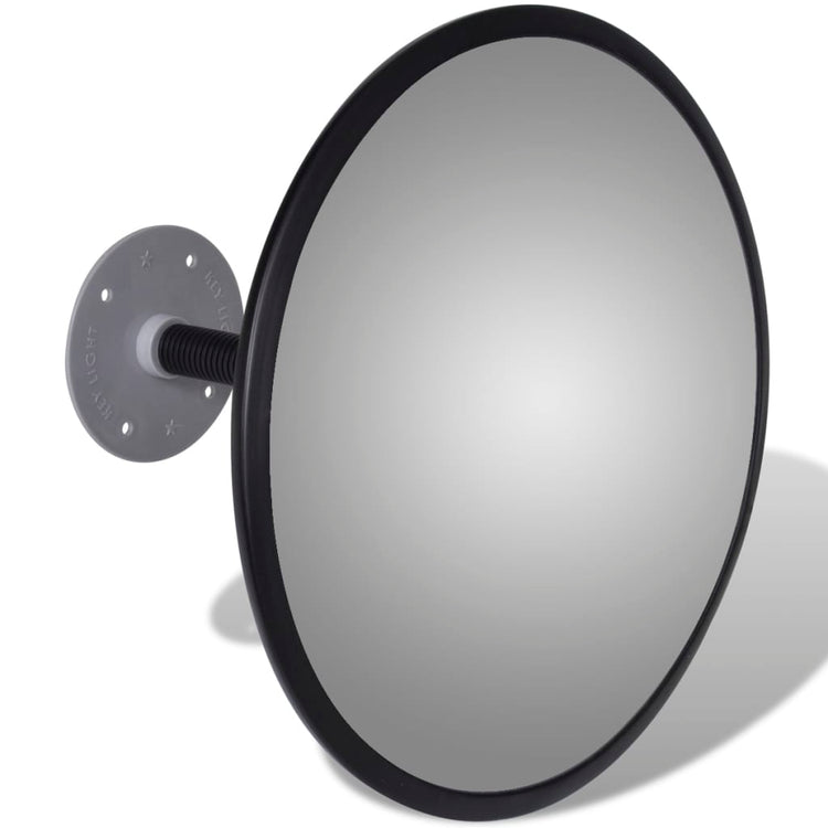 Miroir de trafic vidaxl pour 30 cm acrylique noir