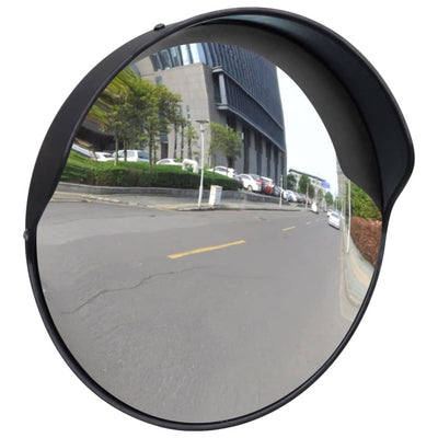 Vidaxl Traffic Mirror pour extérieur 30 cm PC PLASTIQUE NOIR
