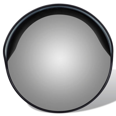 Vidaxl Traffic Mirror pour extérieur 30 cm PC PLASTIQUE NOIR