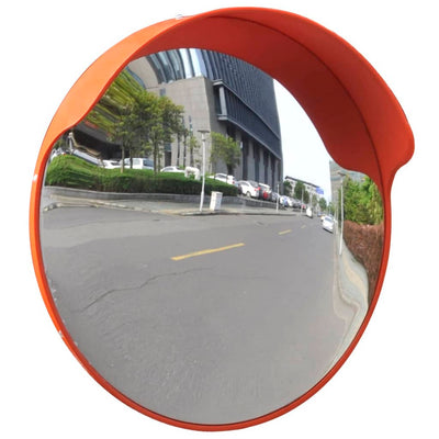 Vidaxl Traffic Mirror pour extérieur 45 cm PC Plastique Orange
