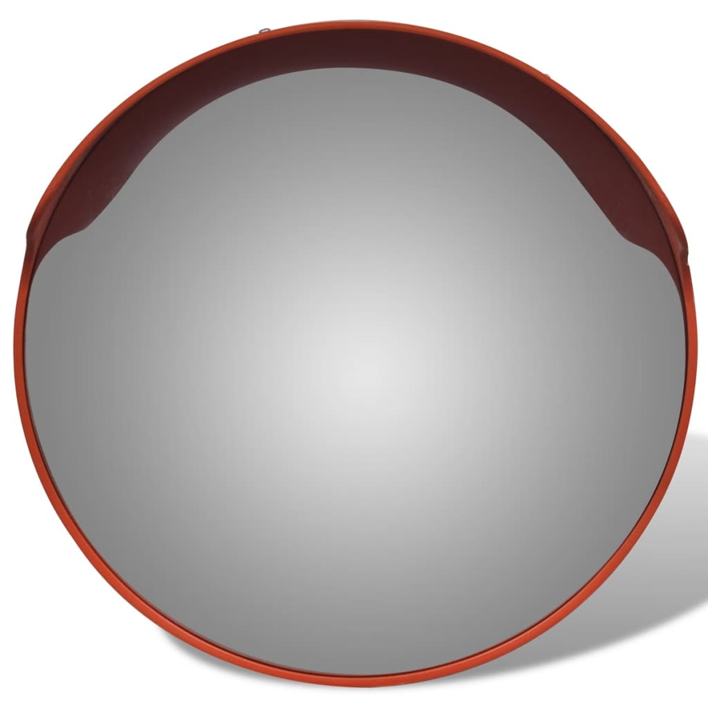 Vidaxl Traffic Mirror pour extérieur 45 cm PC Plastique Orange