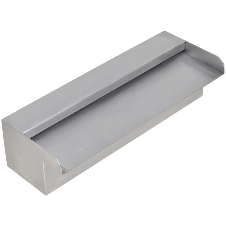 Vidaxl Piscine de piscine Eaute Fall Rectangulaire de 30 cm en acier inoxydable