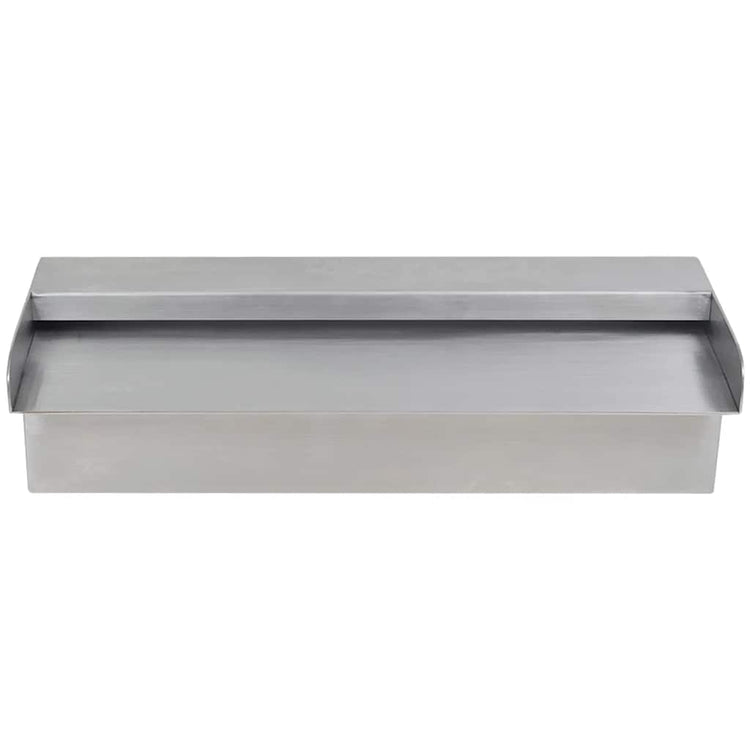 Vidaxl Piscine de piscine Eaute Fall Rectangulaire de 30 cm en acier inoxydable