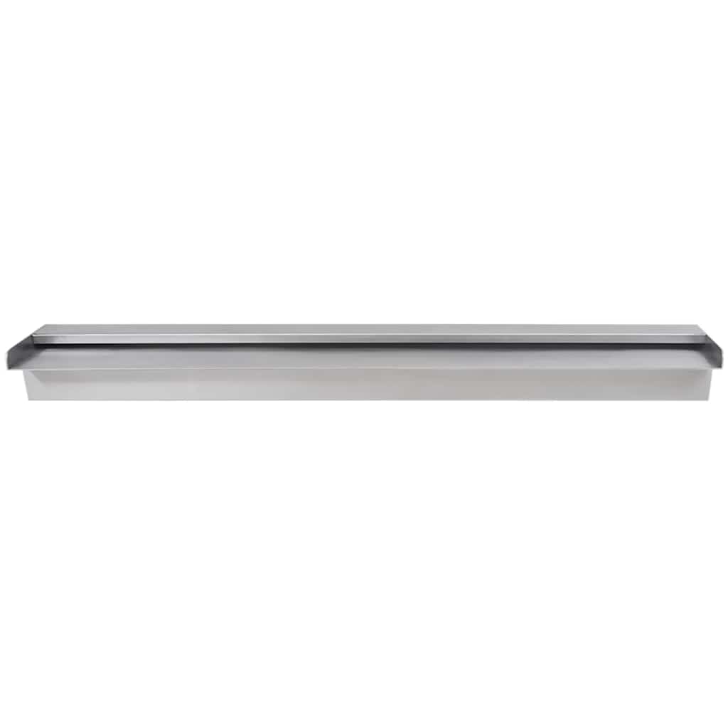 Vidaxl Piscine de piscine Eaute Fall Rectangulaire de 90 cm en acier inoxydable