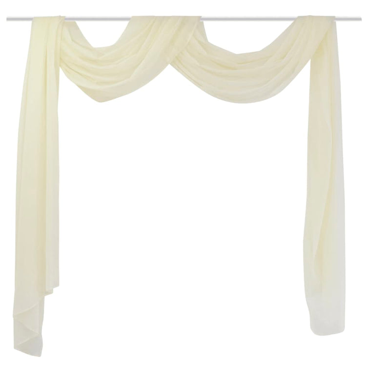 Vidaxl Overgijn Translucent voile 140 x 600 cm crème