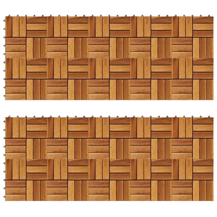 Vidaxl Terrace Tiles 30 x 30 cm ACACIA Set de 20