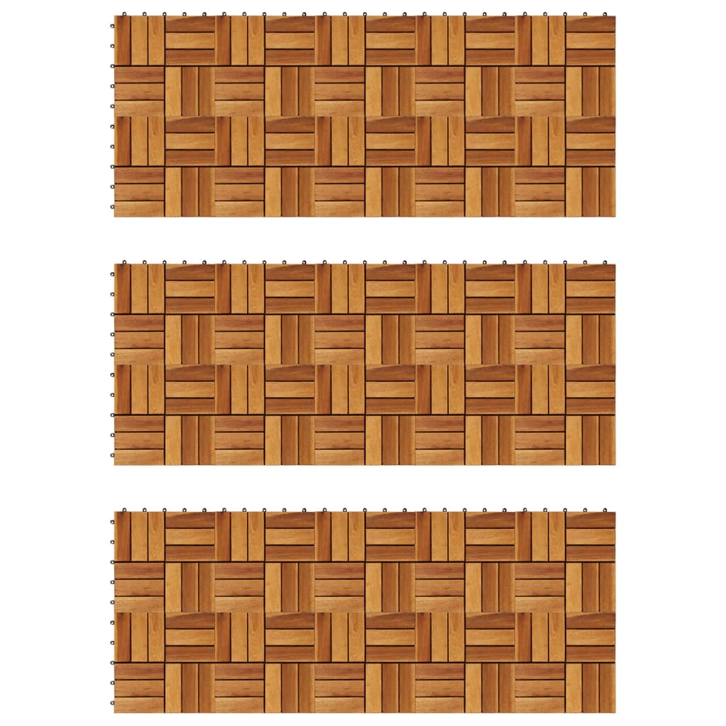 Vidaxl Terrace Tiles 30 x 30 cm ACACIA Set de 30