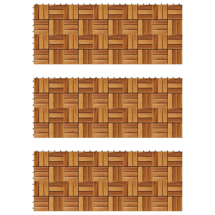 Vidaxl Terrace Tiles 30 x 30 cm ACACIA Set de 30