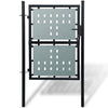 Port vidaxl seulement 100x225 cm noir