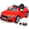 Vidaxl Children's Car Electric avec télécommande Audi TT RS Red