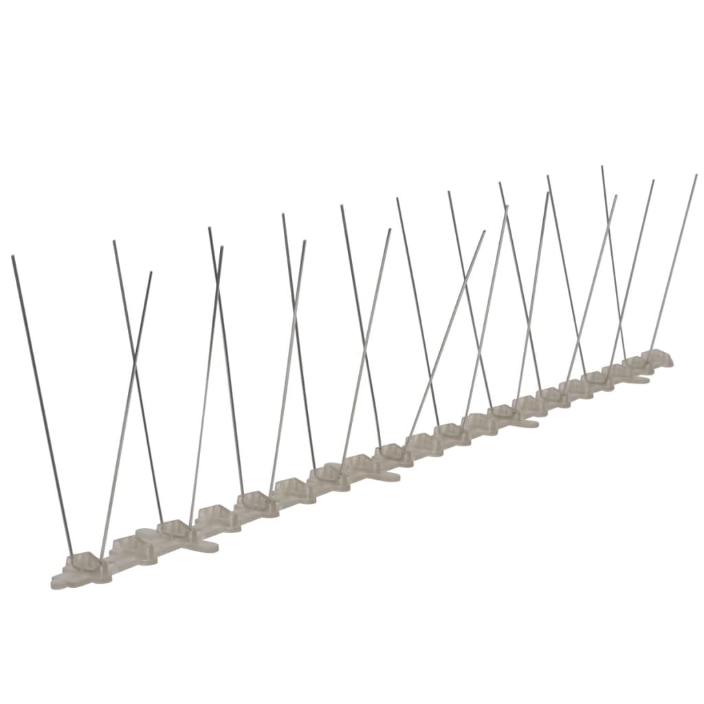 Vidaxl épingles oiseaux et pigeons à 2 rangées 6 pcs 3 m plastique