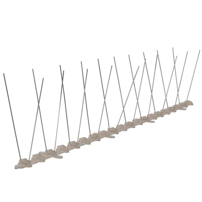 Vidaxl épingles oiseaux et pigeons à 2 rangées 6 pcs 3 m plastique